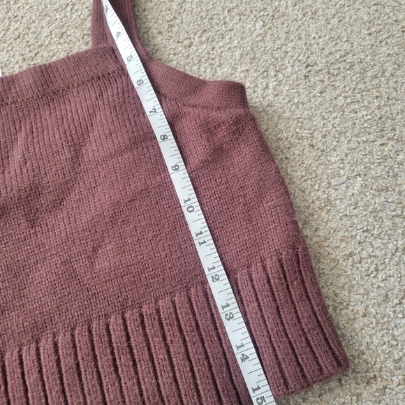 Garage Brown Knit Sweater Crop Top sz L - Brand New with Tags - Picture 6 of 6